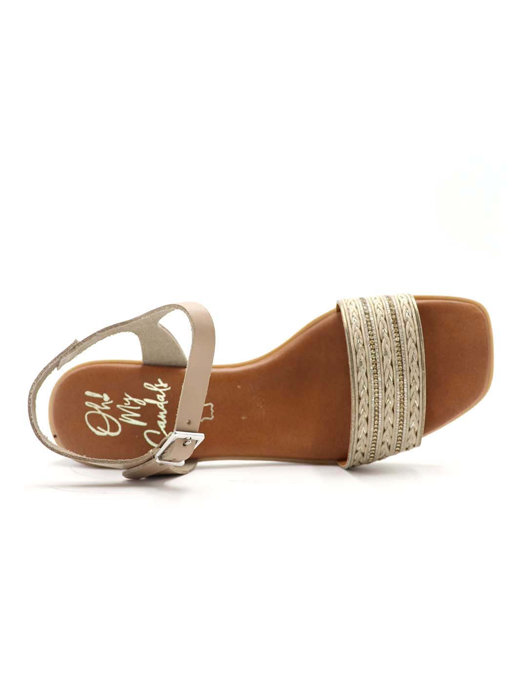 Sandalia OH! MY SANDALS Mujer Taupe