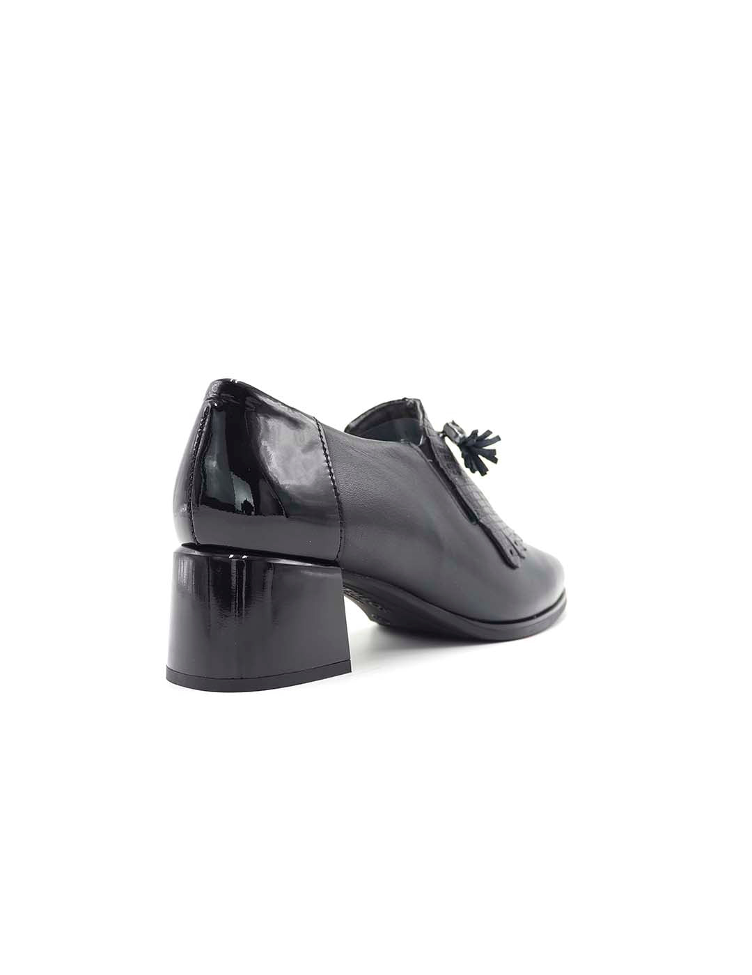 Mocasín Borlas PITILLOS Mujer Negro