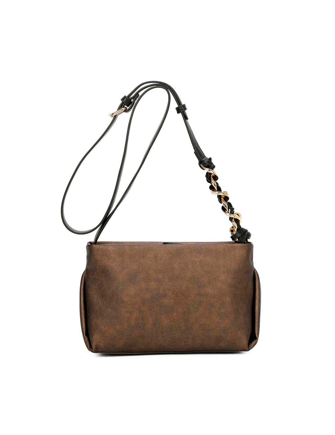 Bolso Bandolera BINNARI Mujer Bronce