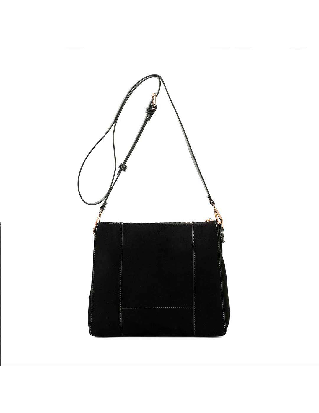 Bolso Bandolera BINNARI Mujer Negro