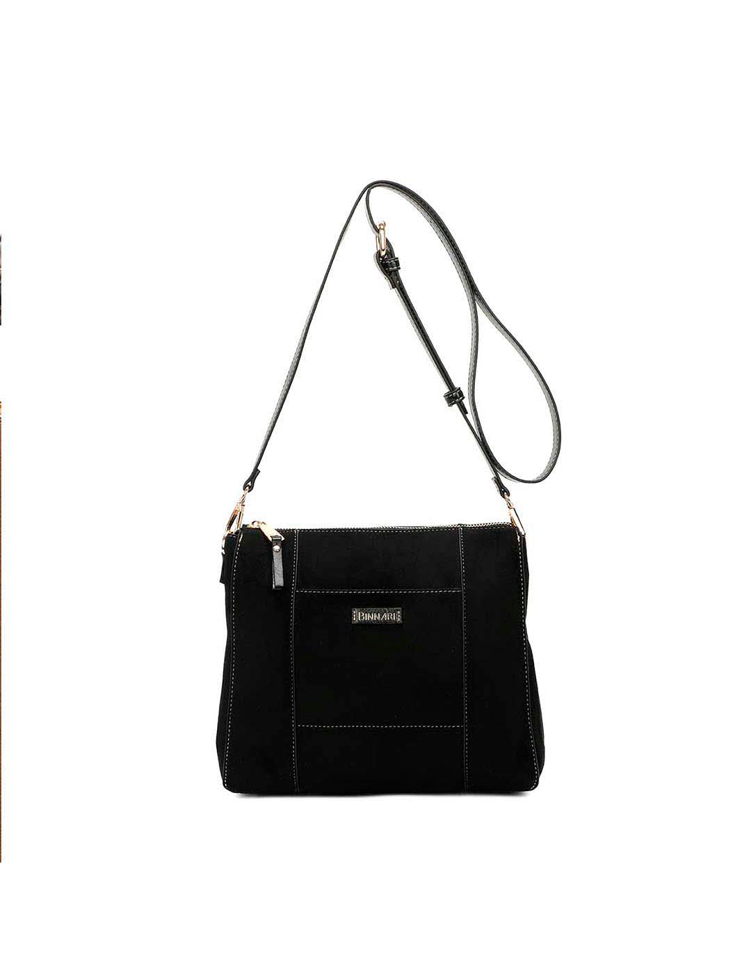 Bolso Bandolera BINNARI Mujer Negro