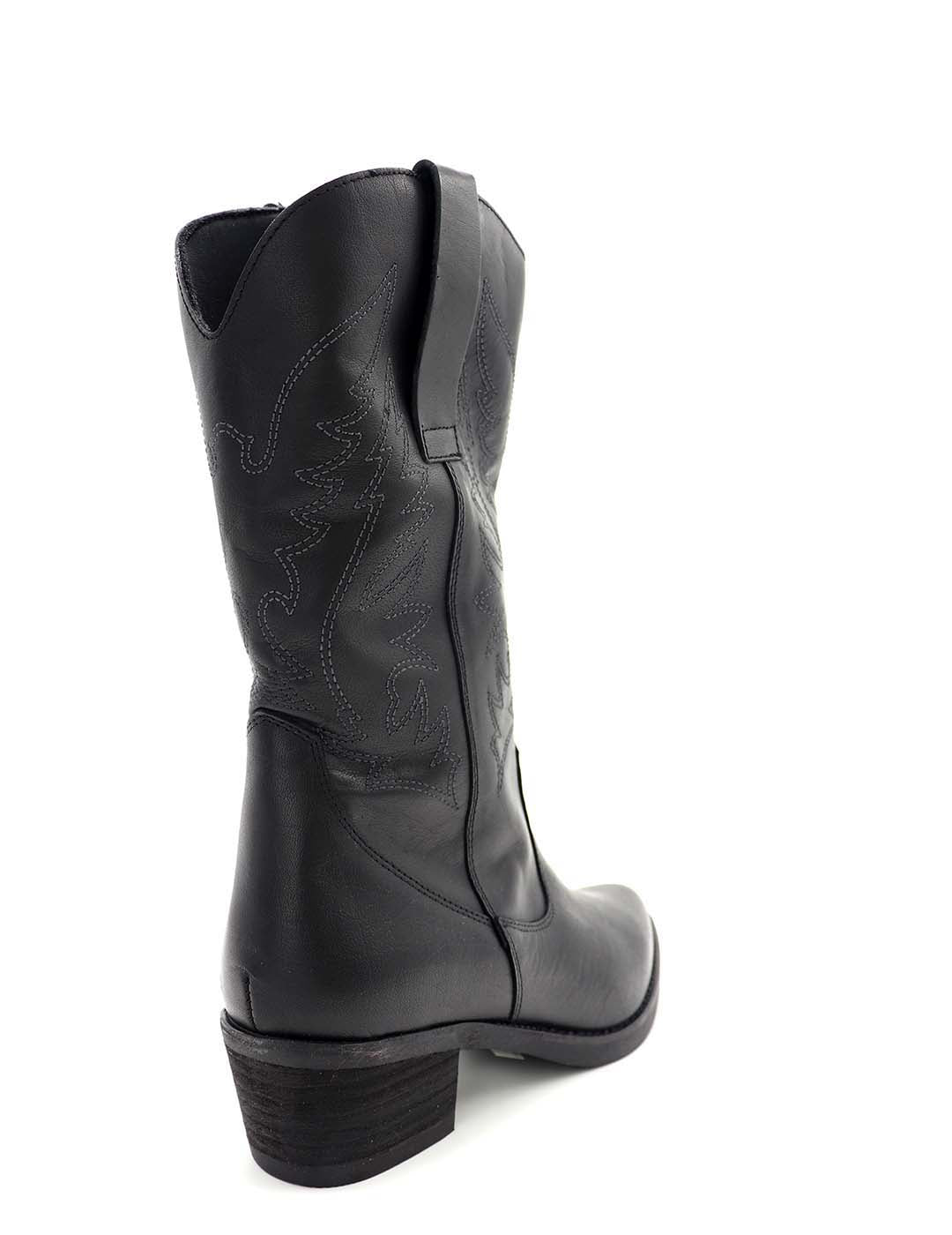 Bota Tejana MERISSELL Mujer Negro