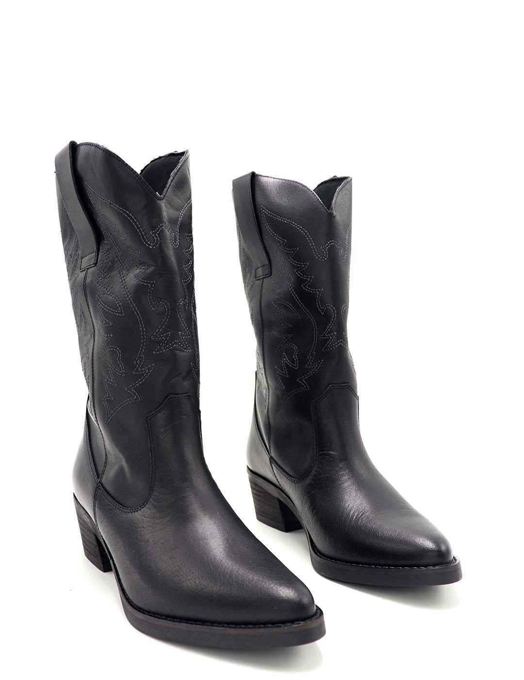 Bota Tejana MERISSELL Mujer Negro