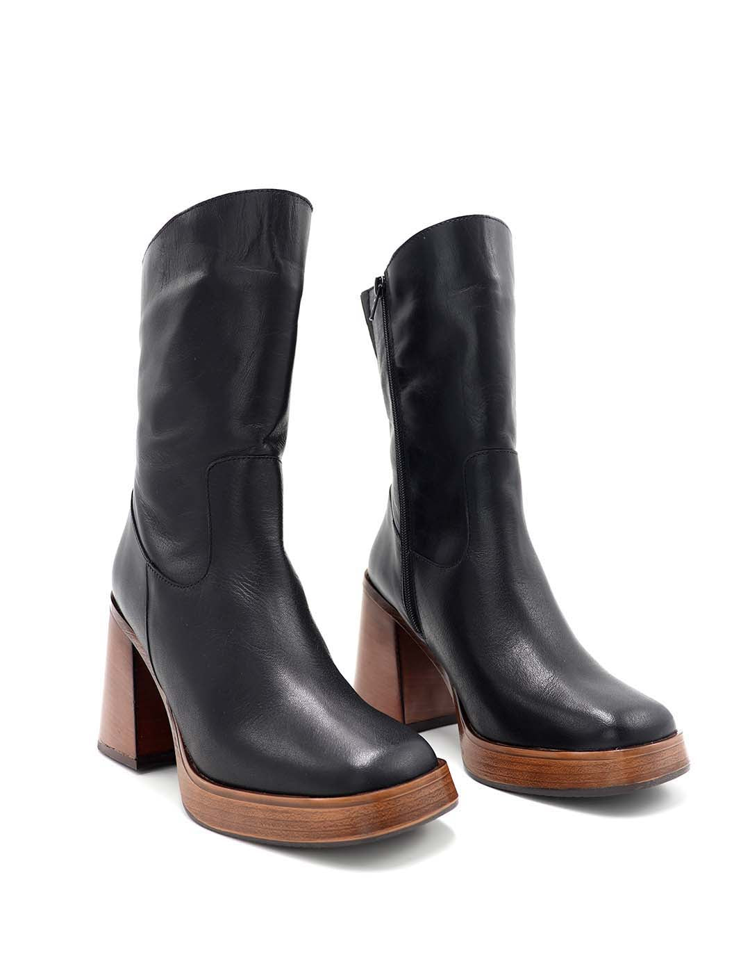 Media Bota MERISSELL Mujer Negro