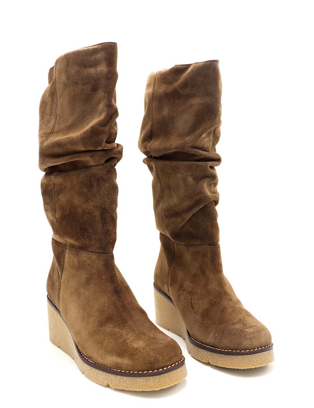 Bota Arrugada MERISSELL Mujer Taupe