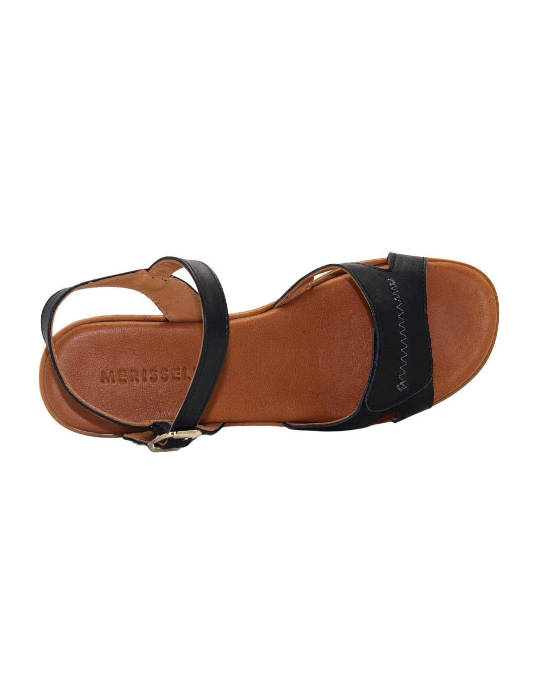 Sandalia Velcro MERISSELL Mujer Negro