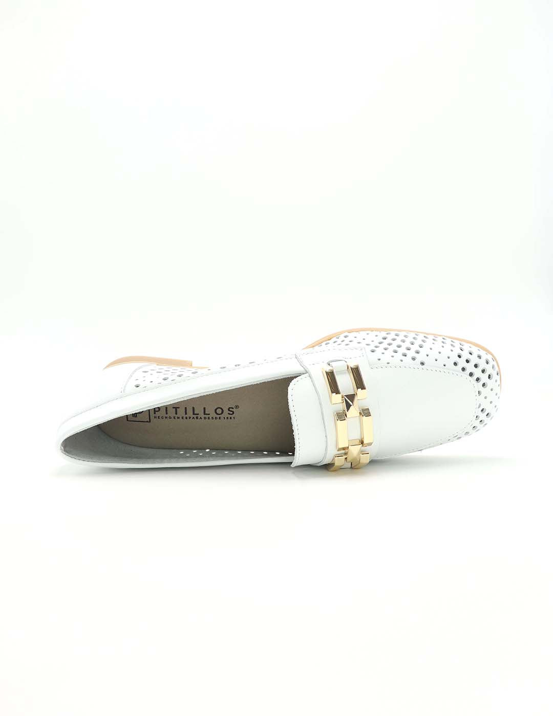 Mocasín Calado PITILLOS Mujer Blanco
