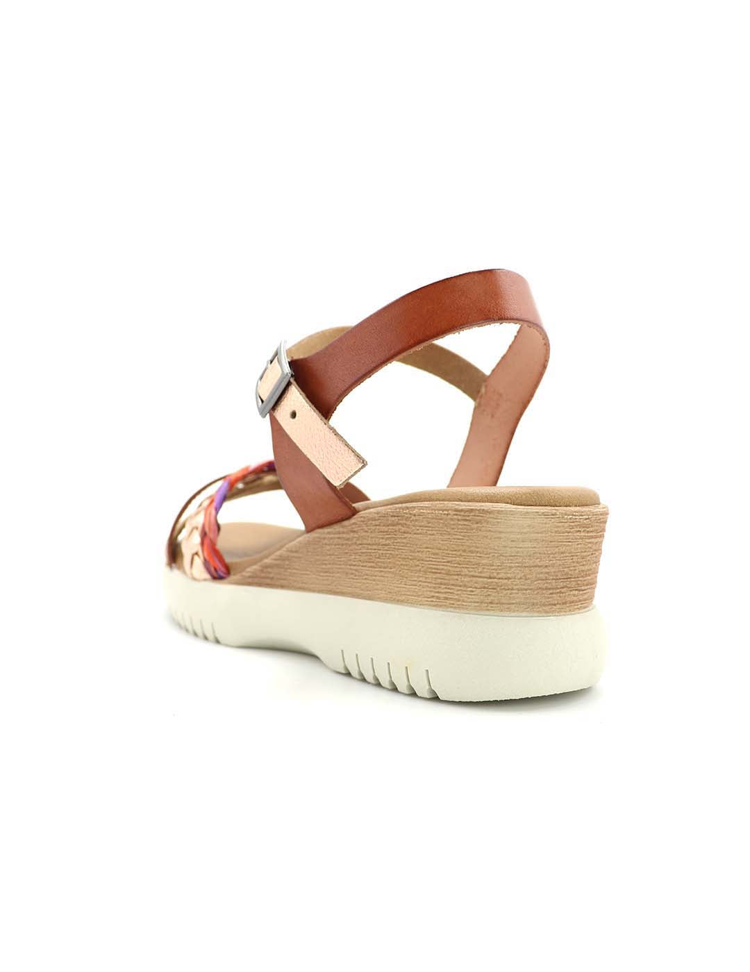 Sandalia PORRONET Mujer Cuero / Rose