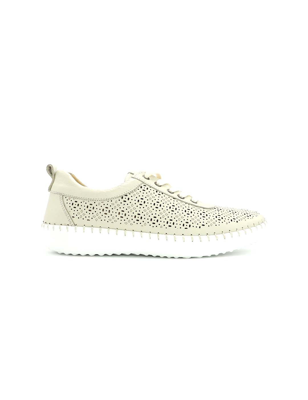 Blucher Calado ERASE Mujer Hielo