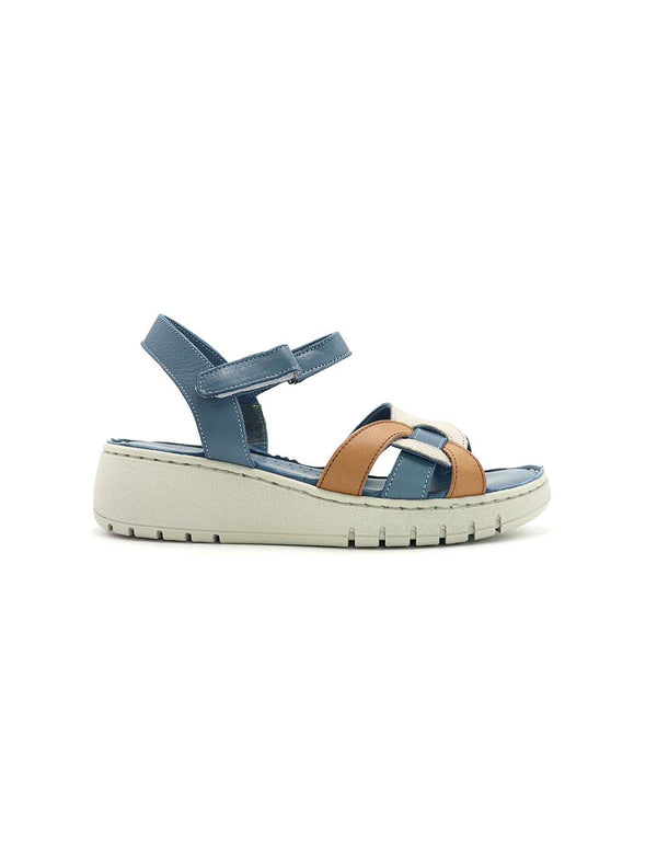 Sandalia GO FLEX Mujer Azul
