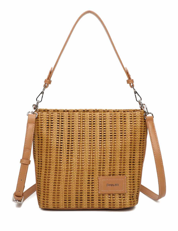 Bolso Bandolera BINNARI Mujer Camel