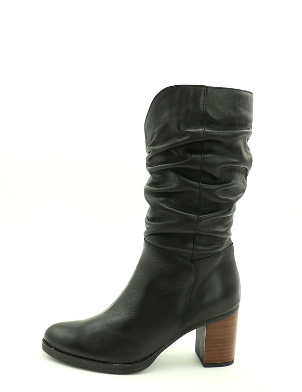 Bota Arrugada ELIO PITTI Mujer Negro