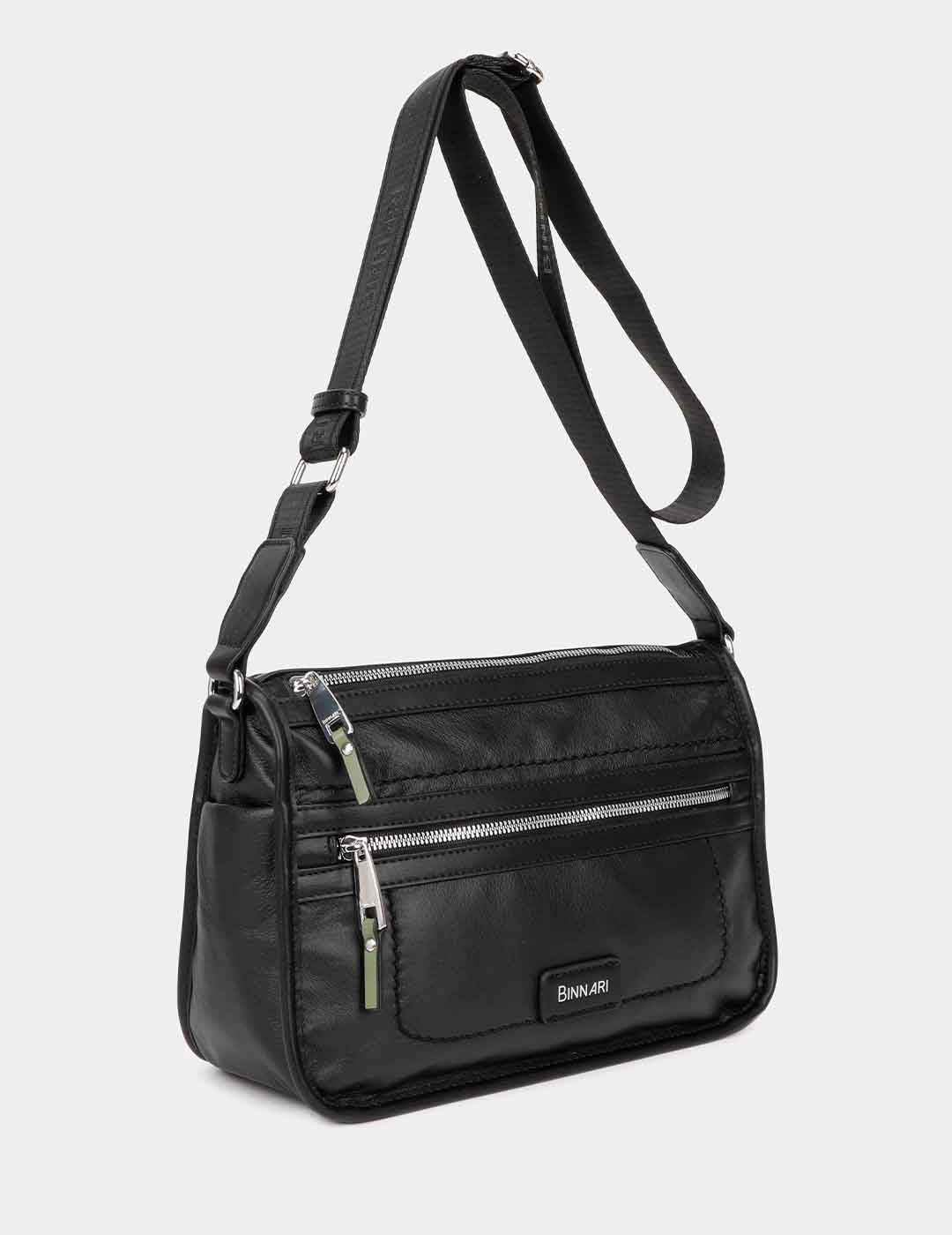 Bolso Bandolera BINNARI Mujer Negro