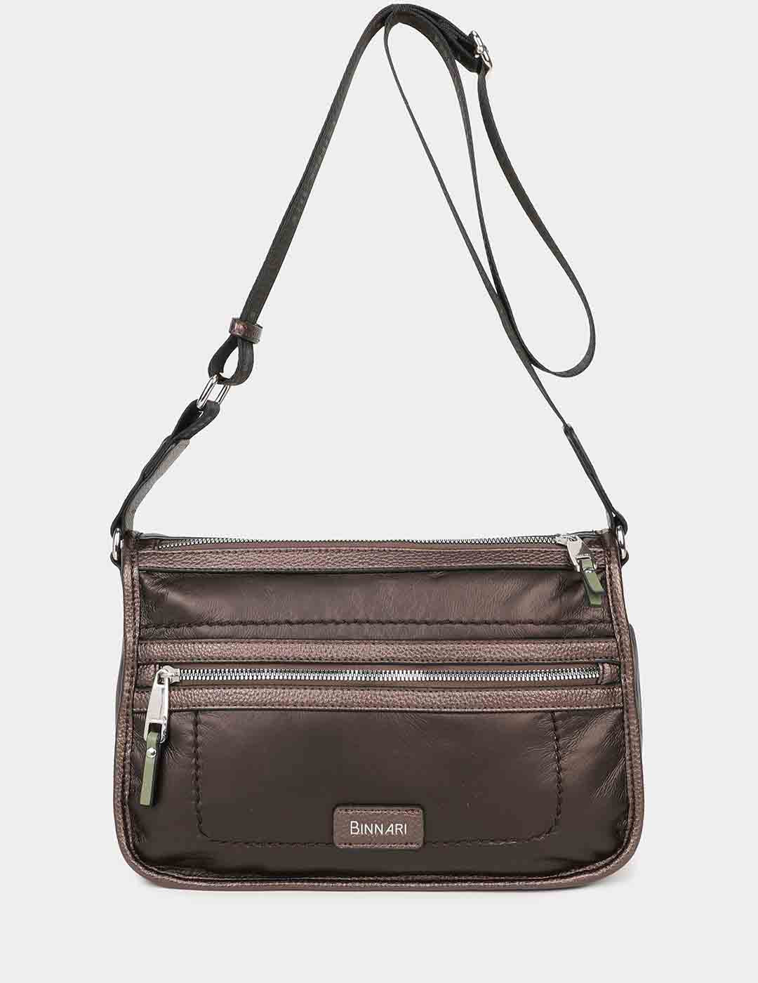 Bolso Bandolera BINNARI Mujer Marrón