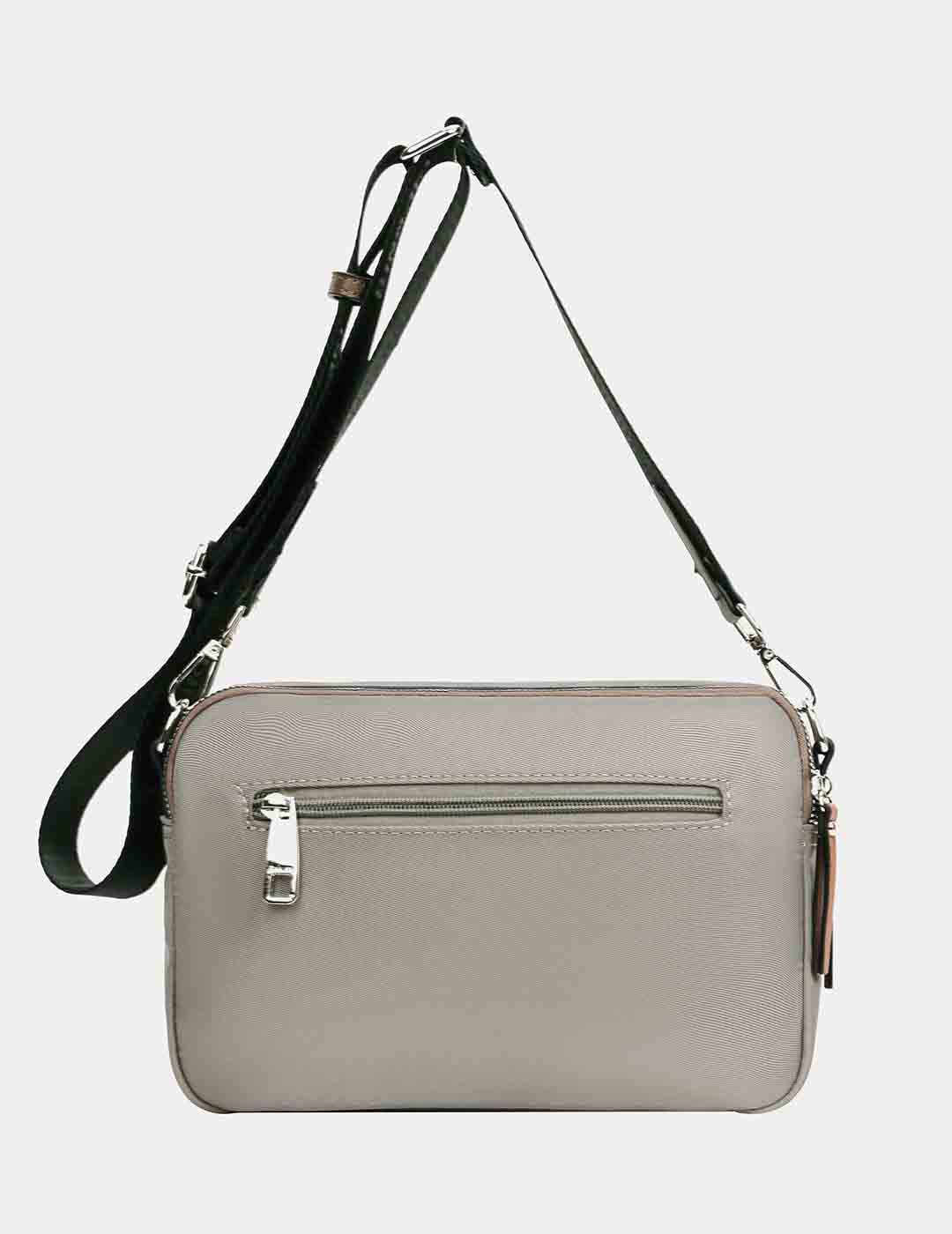 Bolso Bandolera BINNARI Mujer Taupe