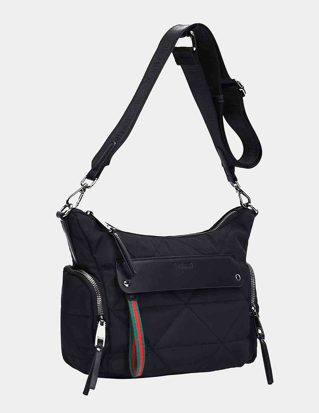 Bolso Bandolera BINNARI Mujer Negro