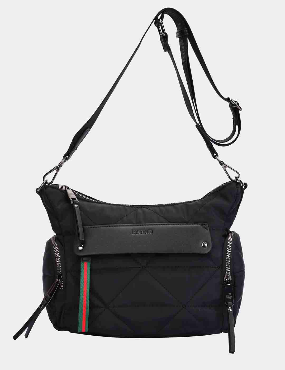 Bolso Bandolera BINNARI Mujer Negro