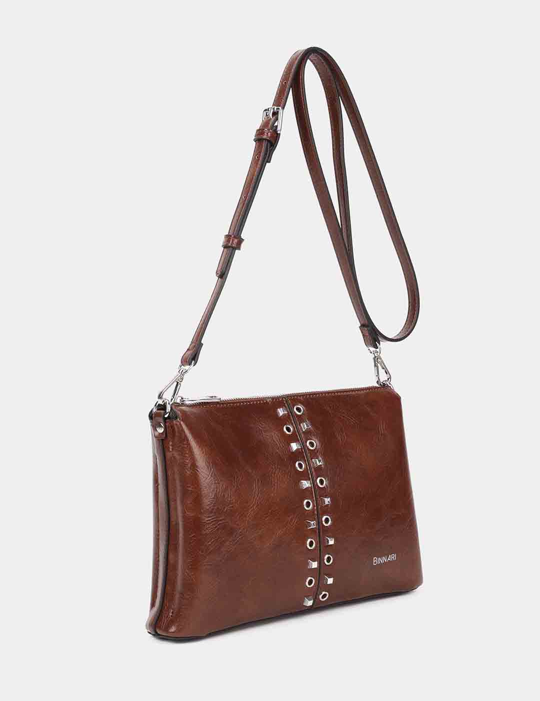 Bolso Bandolera BINNARI Mujer Cuero