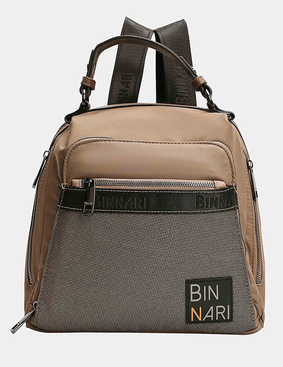 Mochila BINNARI Mujer Taupe