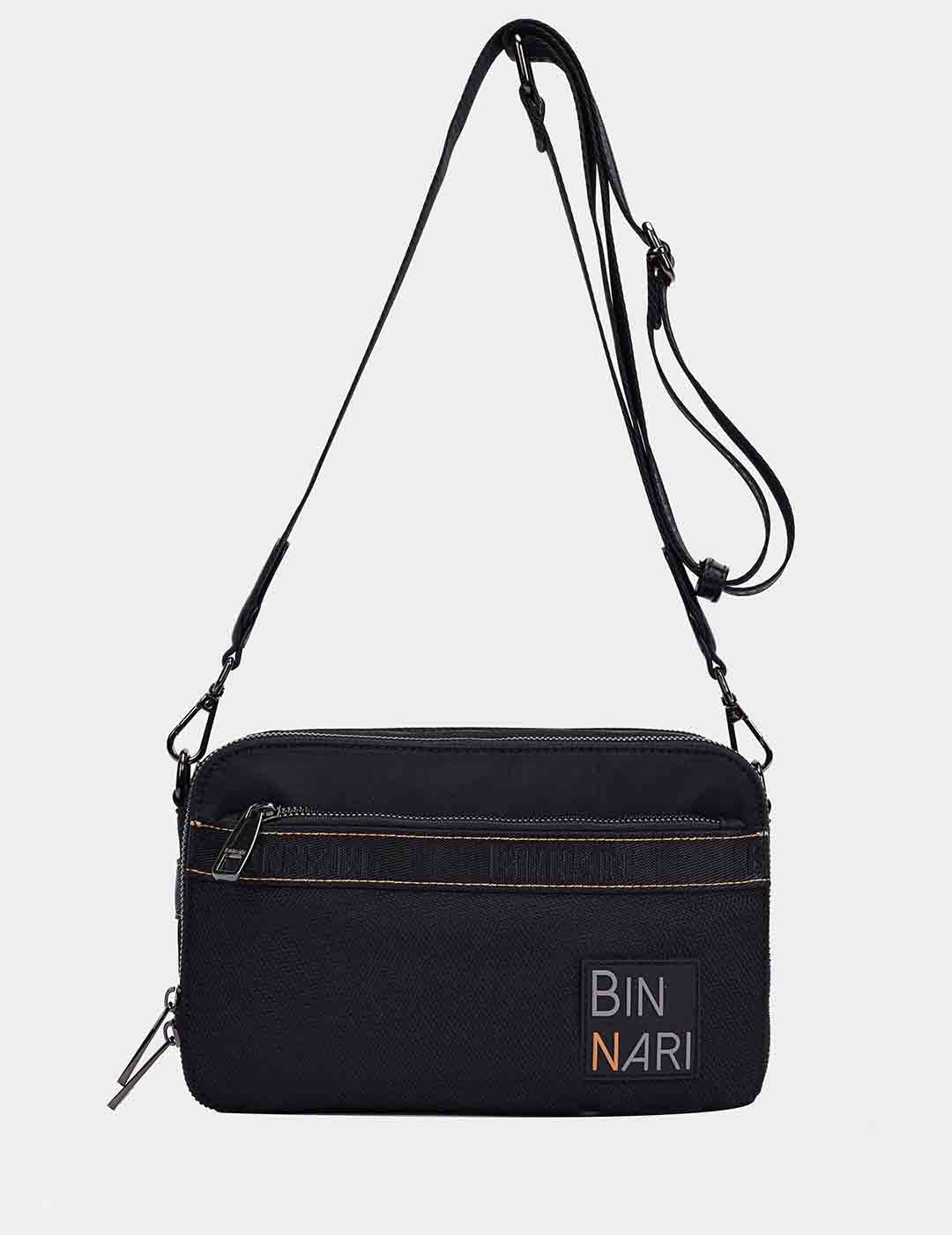 Bolso Bandolera BINNARI Mujer Negro