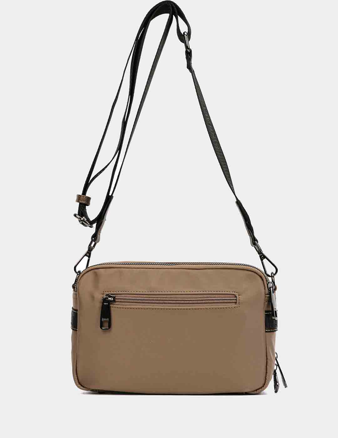 Bolso Bandolera BINNARI Mujer Taupe