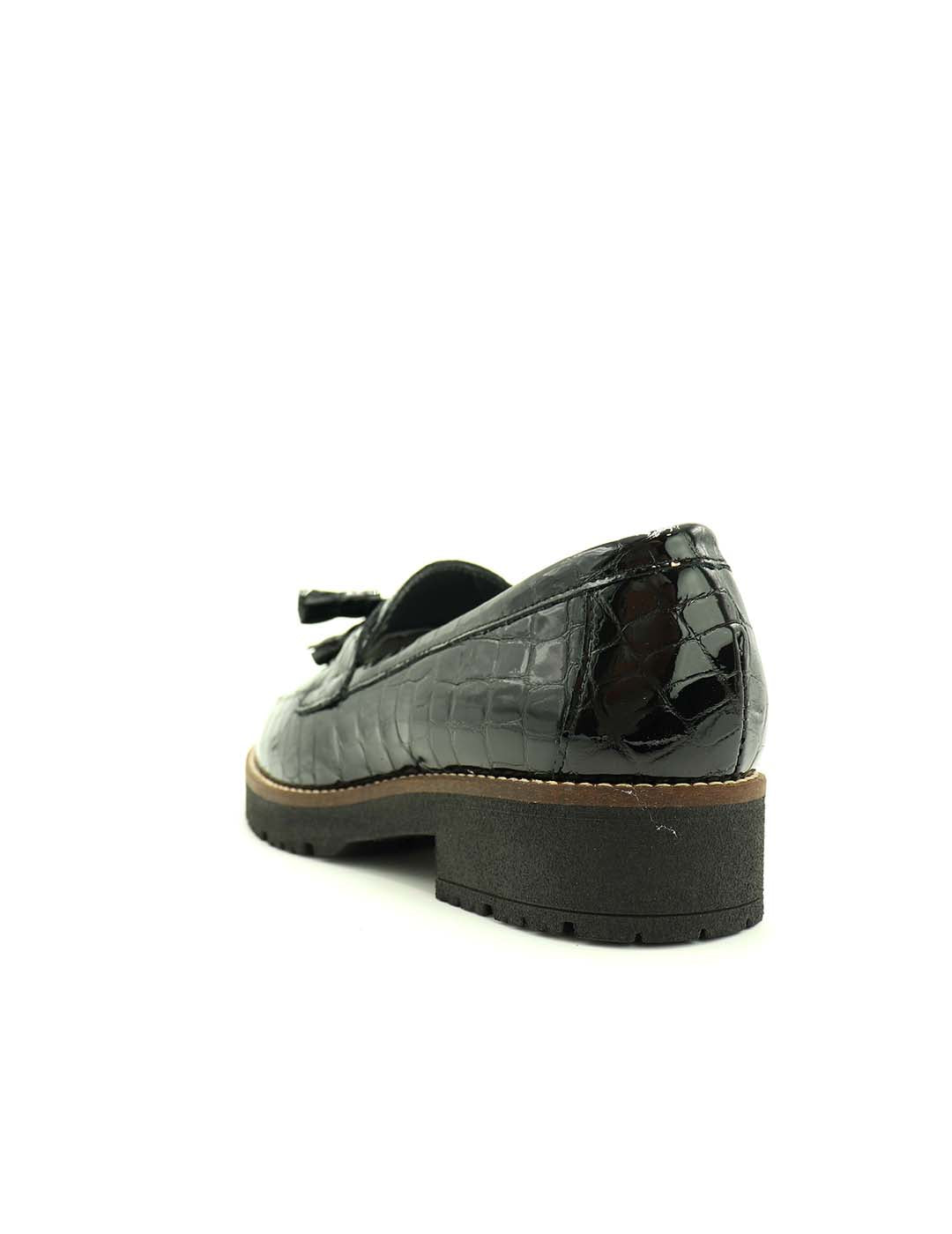 Mocasin PITILLOS Mujer Negro