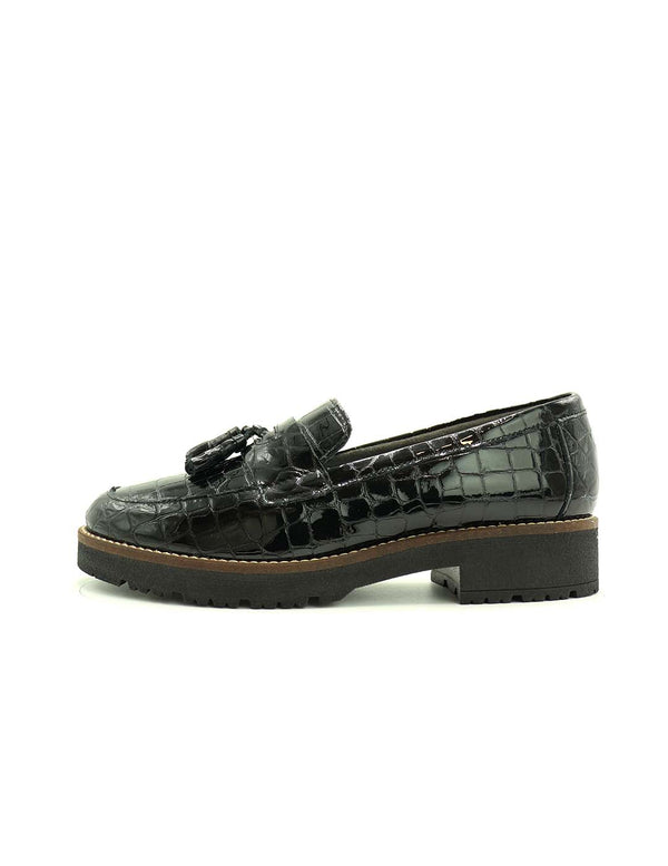 Mocasin PITILLOS Mujer Negro