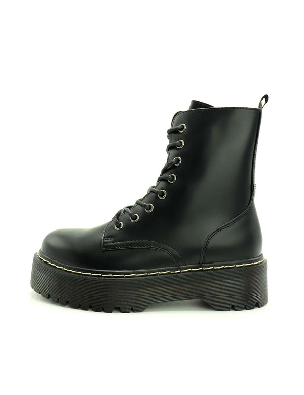 Botin Militar STAY Mujer Negro