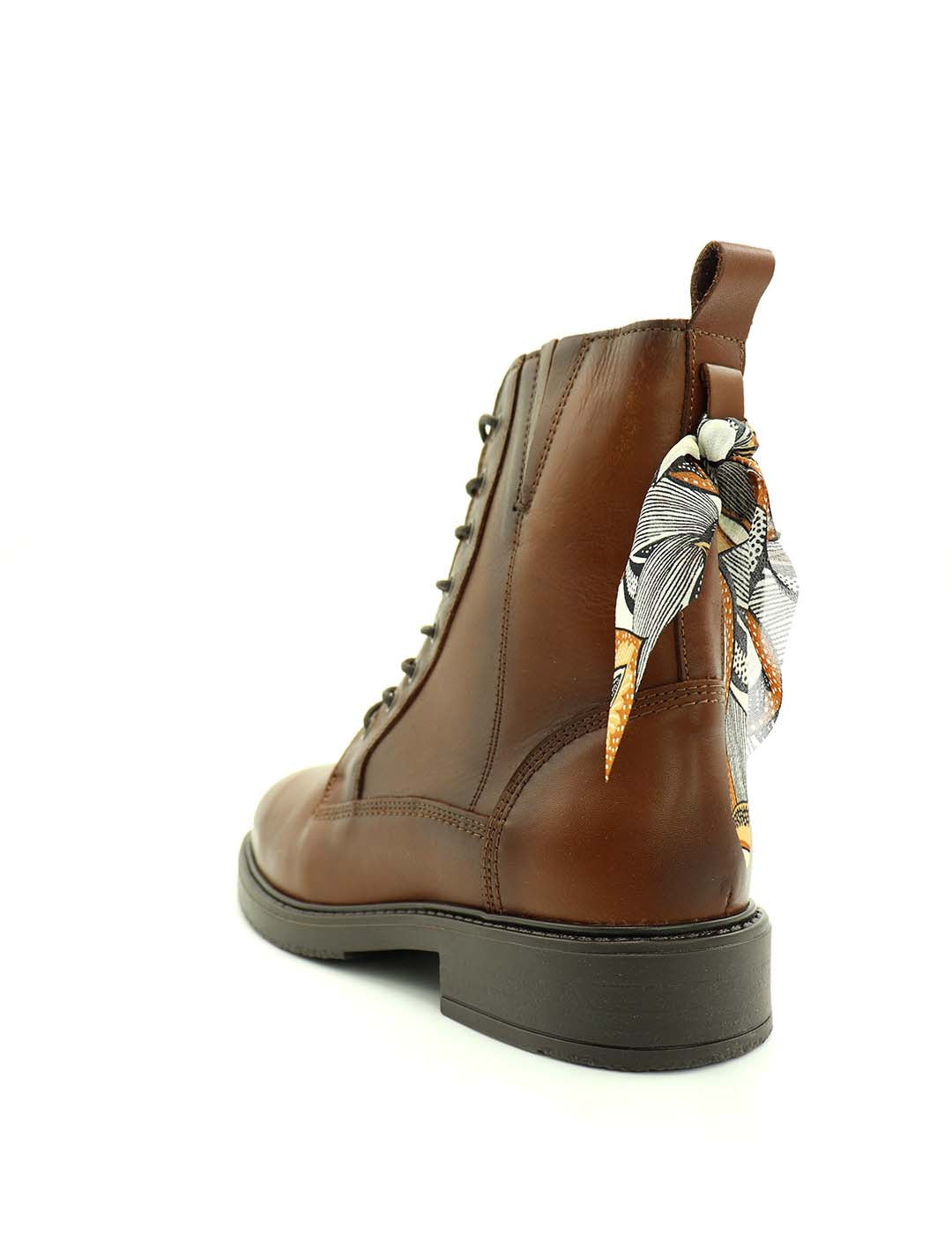 Botín Cordones GOODSTEP Mujer Camel