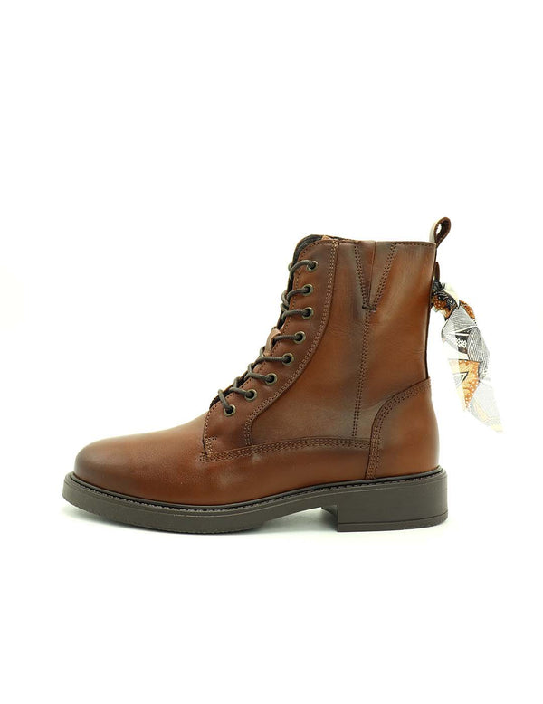 Botín Cordones GOODSTEP Mujer Camel