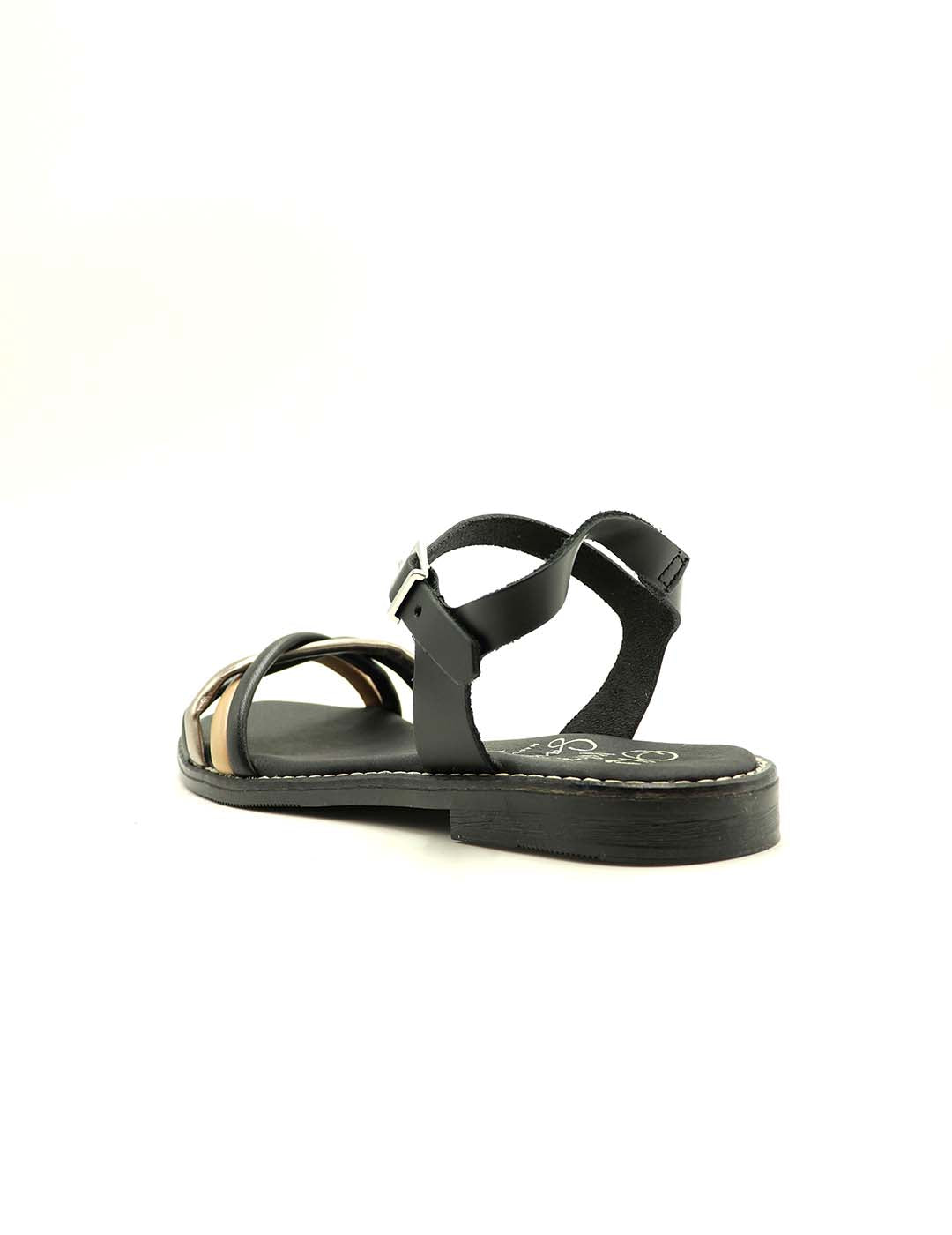 Sandalia OH! MY SANDALS Mujer Negro Multicolor