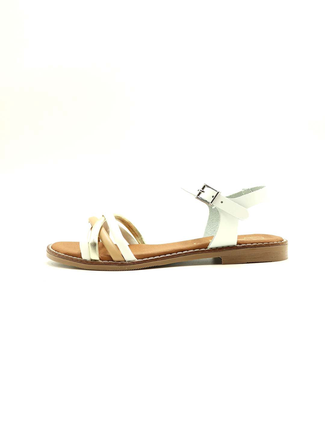 Sandalia OH! MY SANDALS Mujer Blanco Multicolor