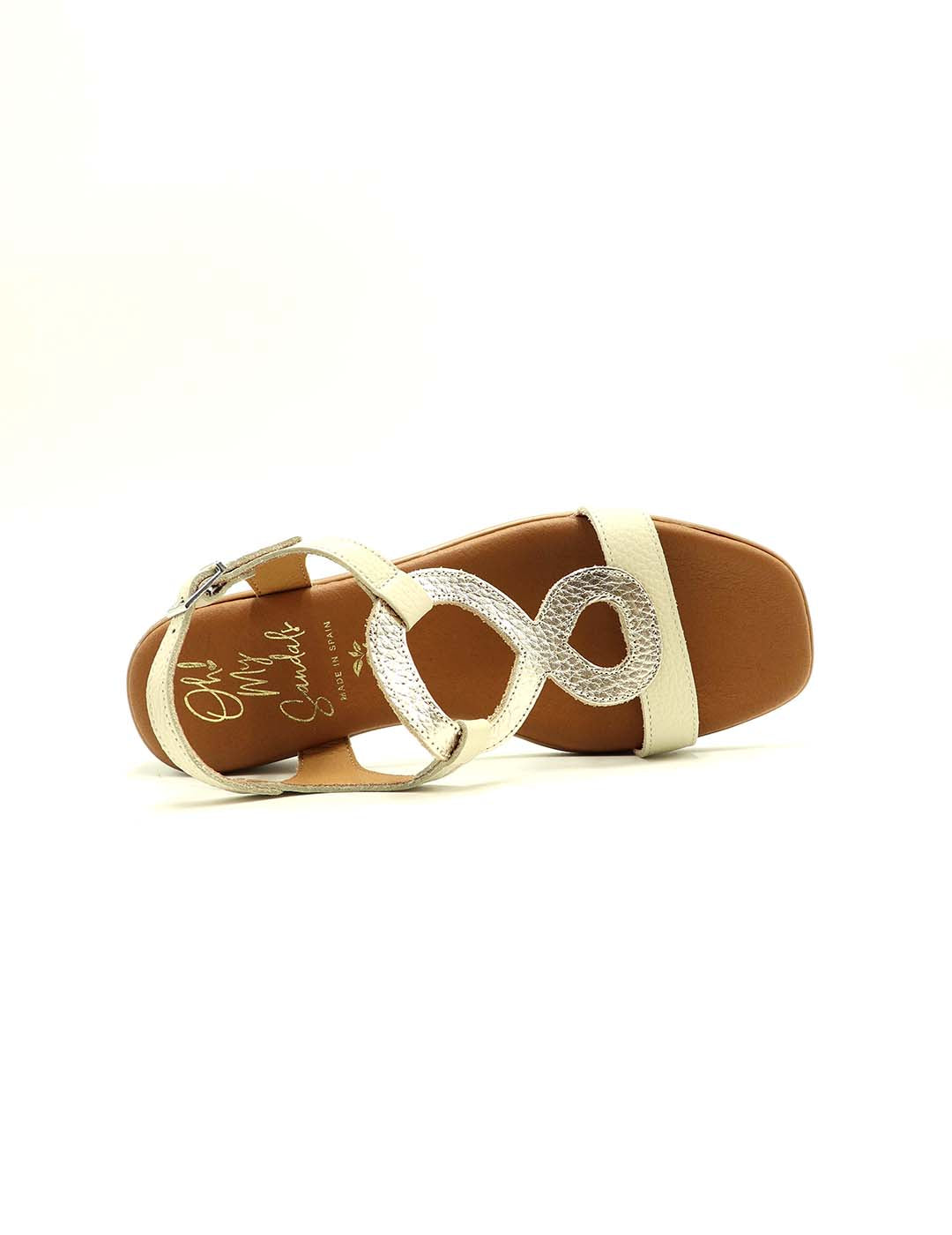 Sandalia OH! MY SANDALS Mujer Hielo / Platino