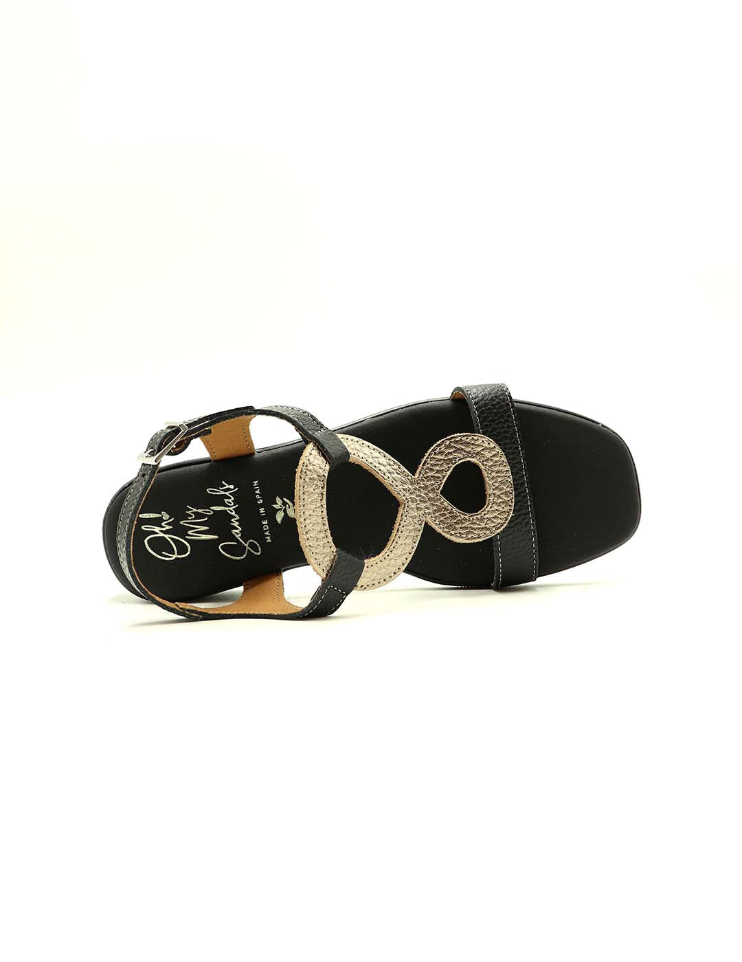 Sandalia OH! MY SANDALS Mujer Negro / Bronce
