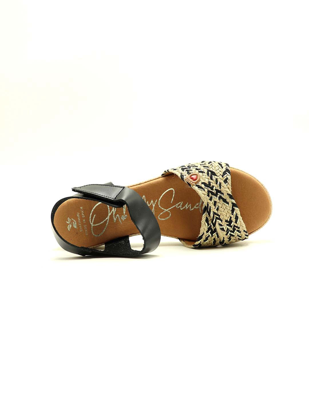 Sandalia OH! MY SANDALS Mujer Negro Combi
