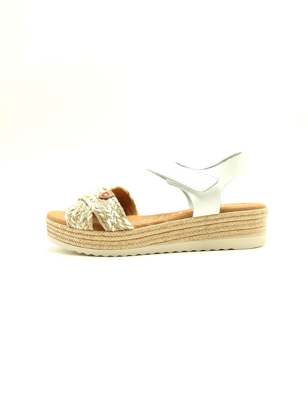 Sandalia OH! MY SANDALS Mujer Blanco Combi