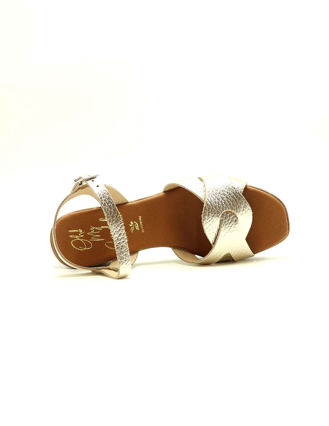 Sandalia OH! MY SANDALS Mujer Champán