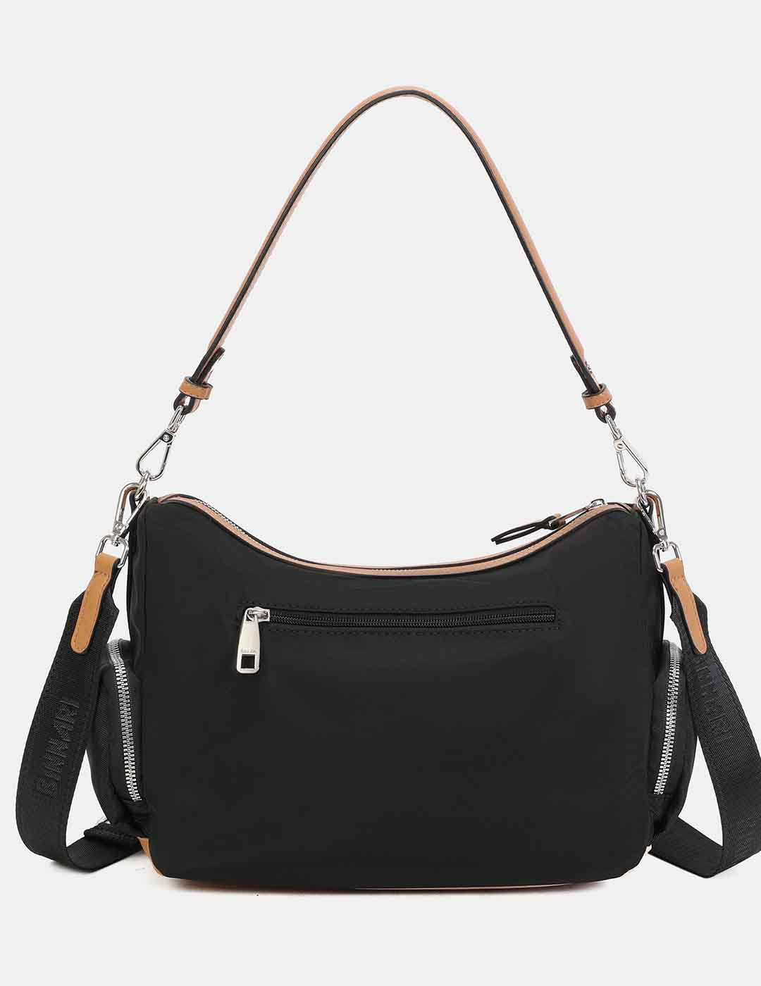 Bolso Bandolera BINNARI Mujer Negro