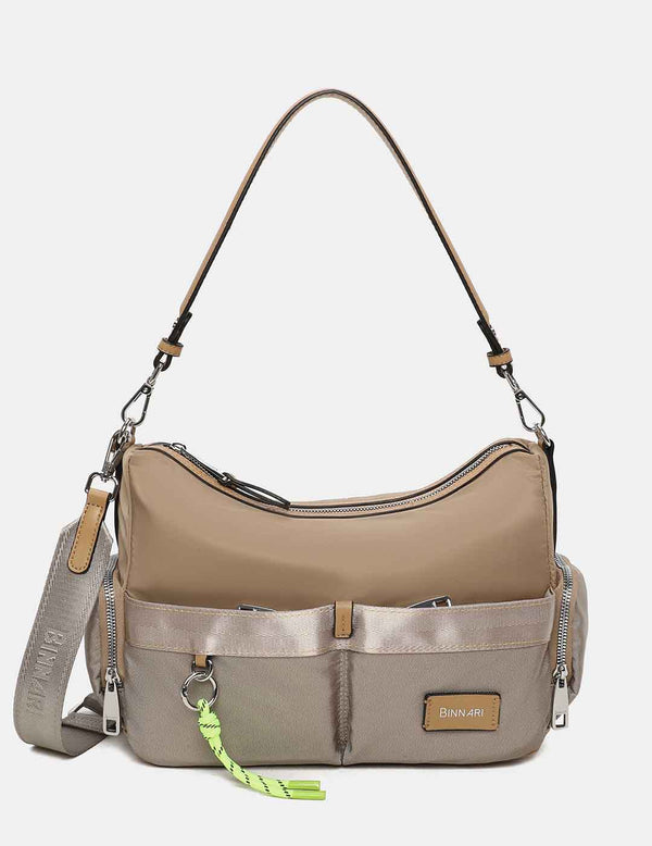 Bolso Bandolera BINNARI Mujer Camel