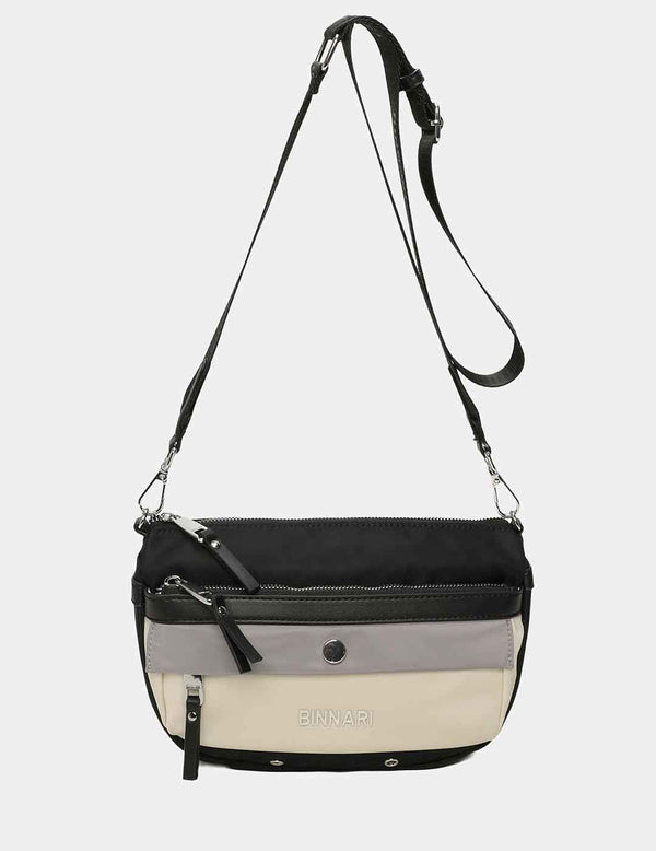 Bolso Bandolera BINNARI Mujer Multi Negro