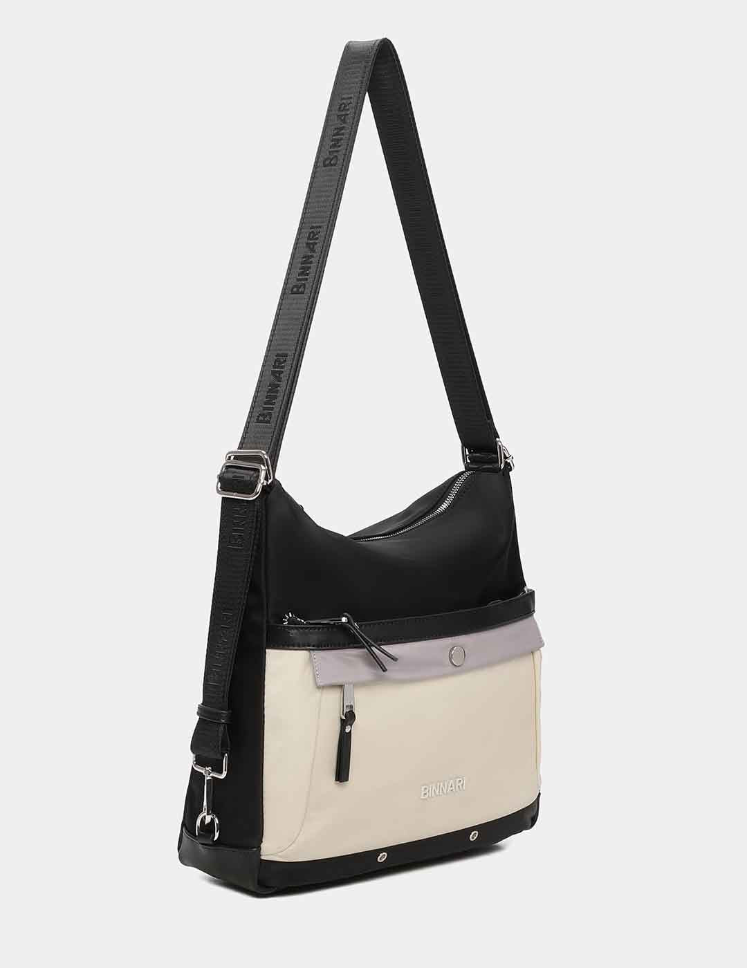 Bolso Bandolera / Mochila BINNARI Mujer Multi Negro