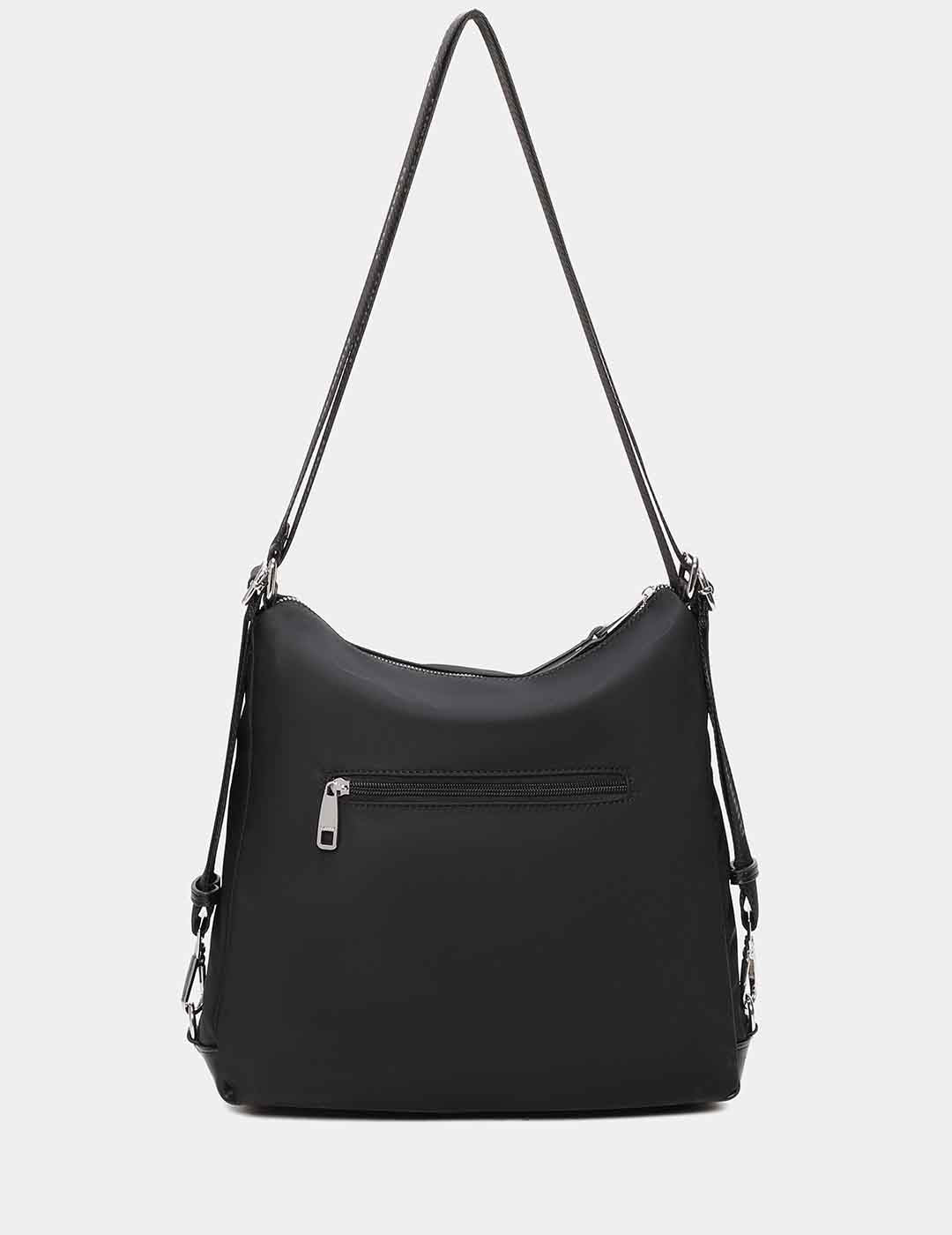 Bolso Bandolera / Mochila BINNARI Mujer Multi Negro