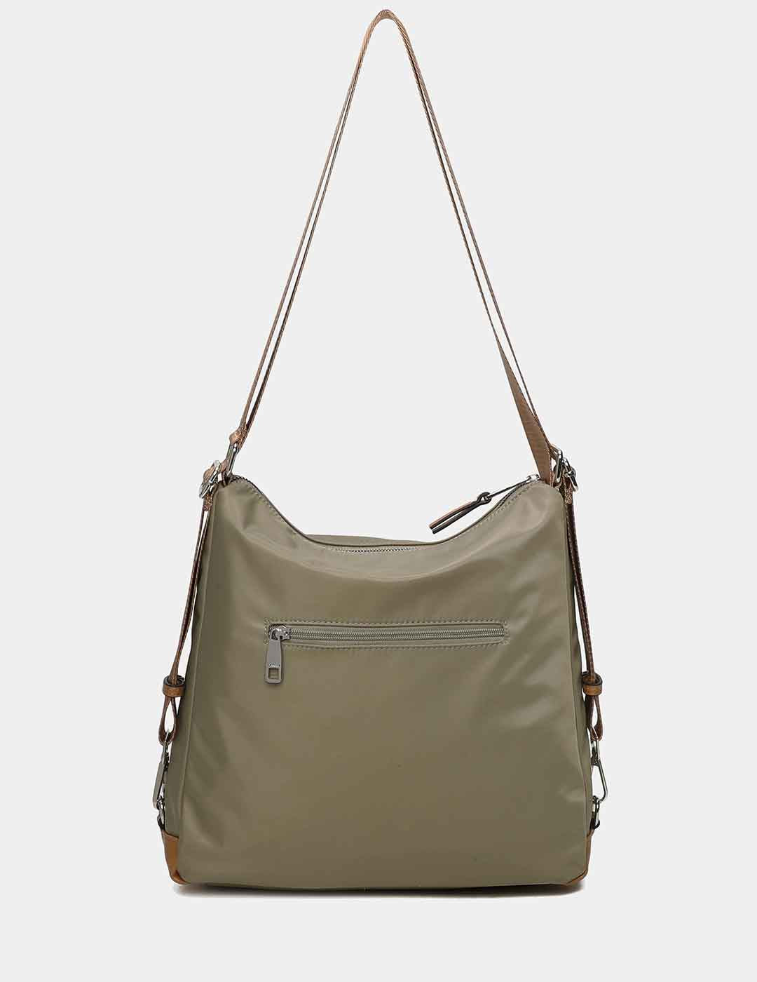 Bolso Bandolera / Mochila BINNARI Mujer Multi Kaky