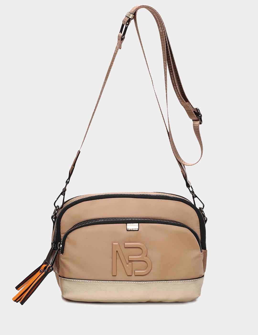 Bolso Bandolera BINNARI Mujer Camel / Cava
