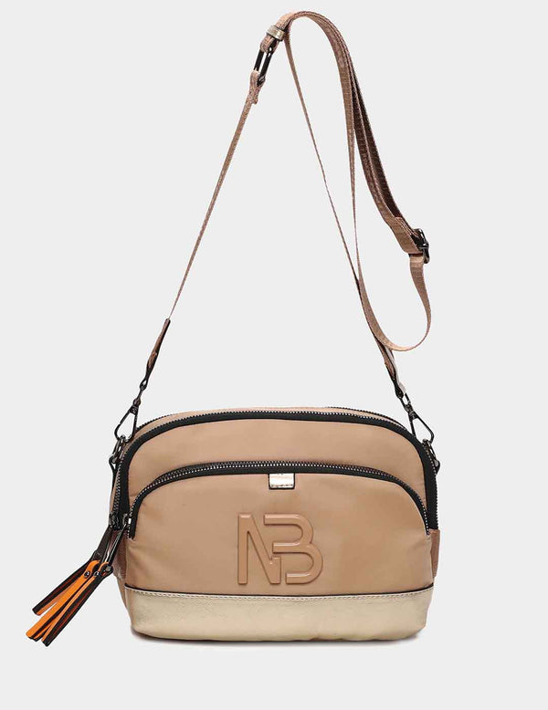 Bolso Bandolera BINNARI Mujer Camel / Cava