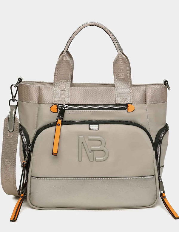 Bolso Bandolera BINNARI Mujer Ceniza / Negro