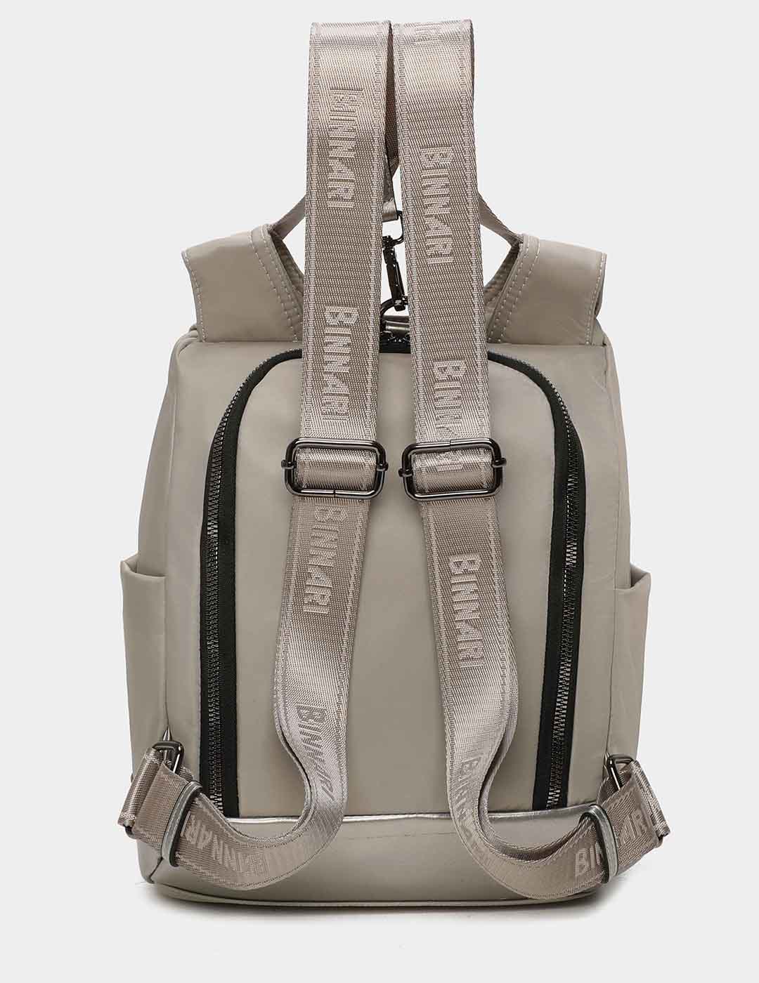 Mochila BINNARI Mujer Ceniza / Negro
