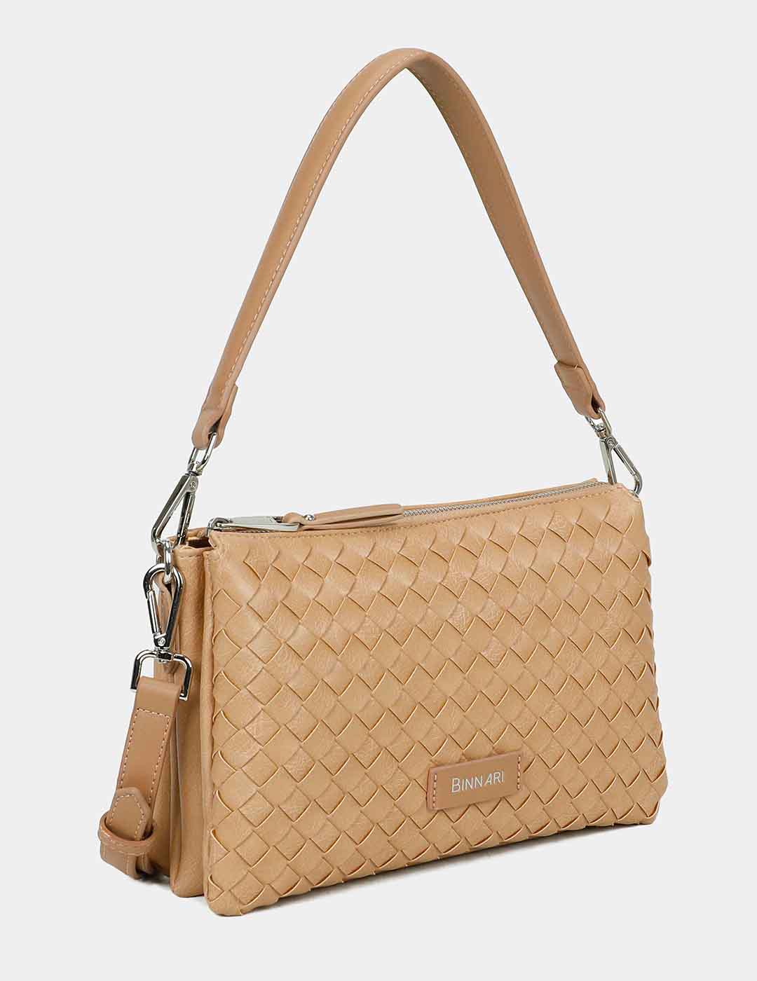 Bolso Bandolera BINNARI Mujer Camel