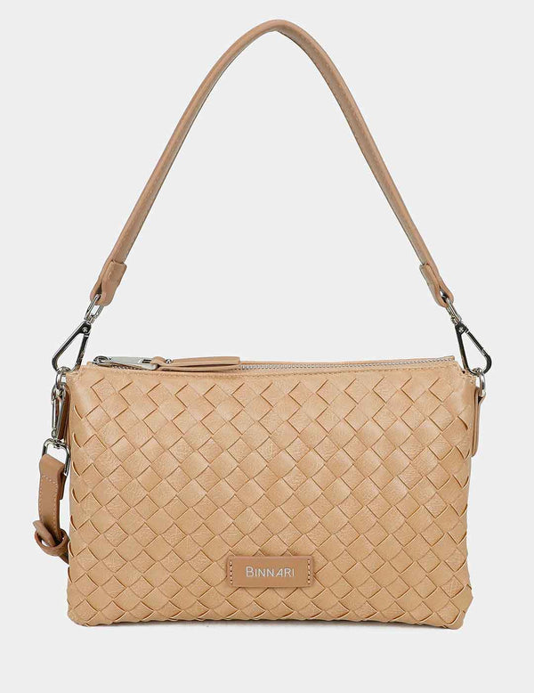 Bolso Bandolera BINNARI Mujer Camel