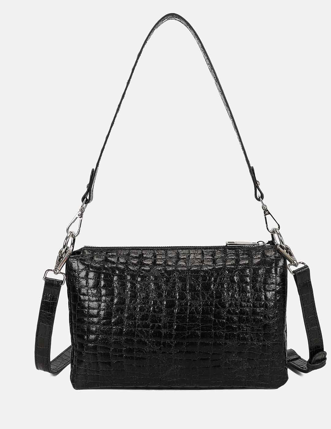Bolso Bandolera BINNARI Mujer Negro